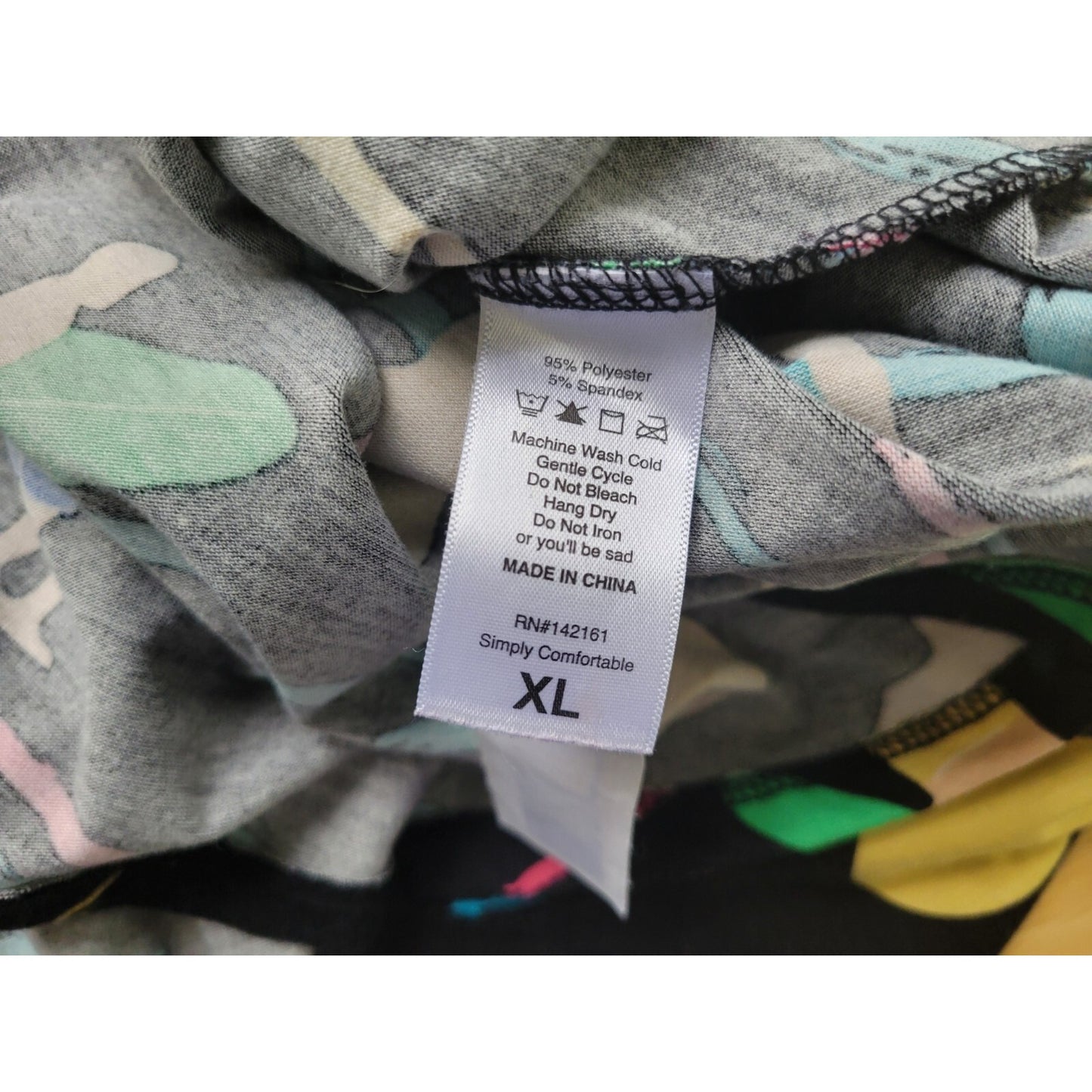 Lularoe Womens Top Extra Large Tank Tunic Black Poly Blend Surfer Surfing Casual