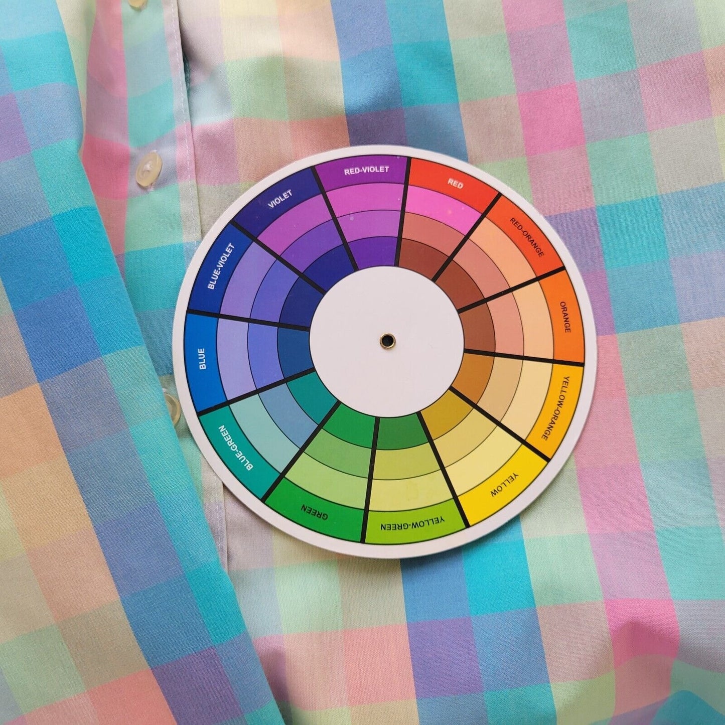 Westbound Womens Top 18 Cuff Sleeve Wrinkle Free Blue Plaid Pastel Lightweight