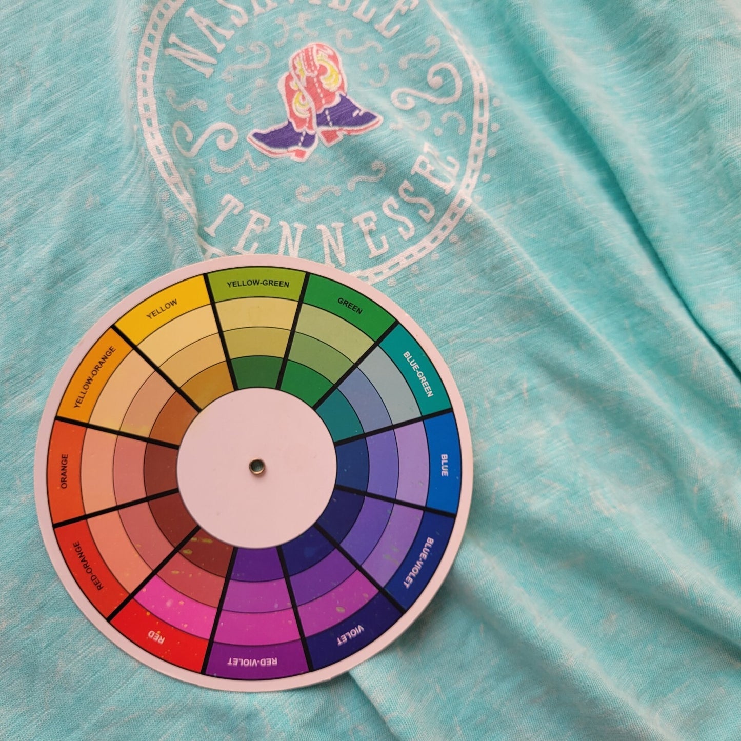 EMI Nashville Tennessee Womens Top XL Tee Hoodie Lightweight Blue Cotton Casual