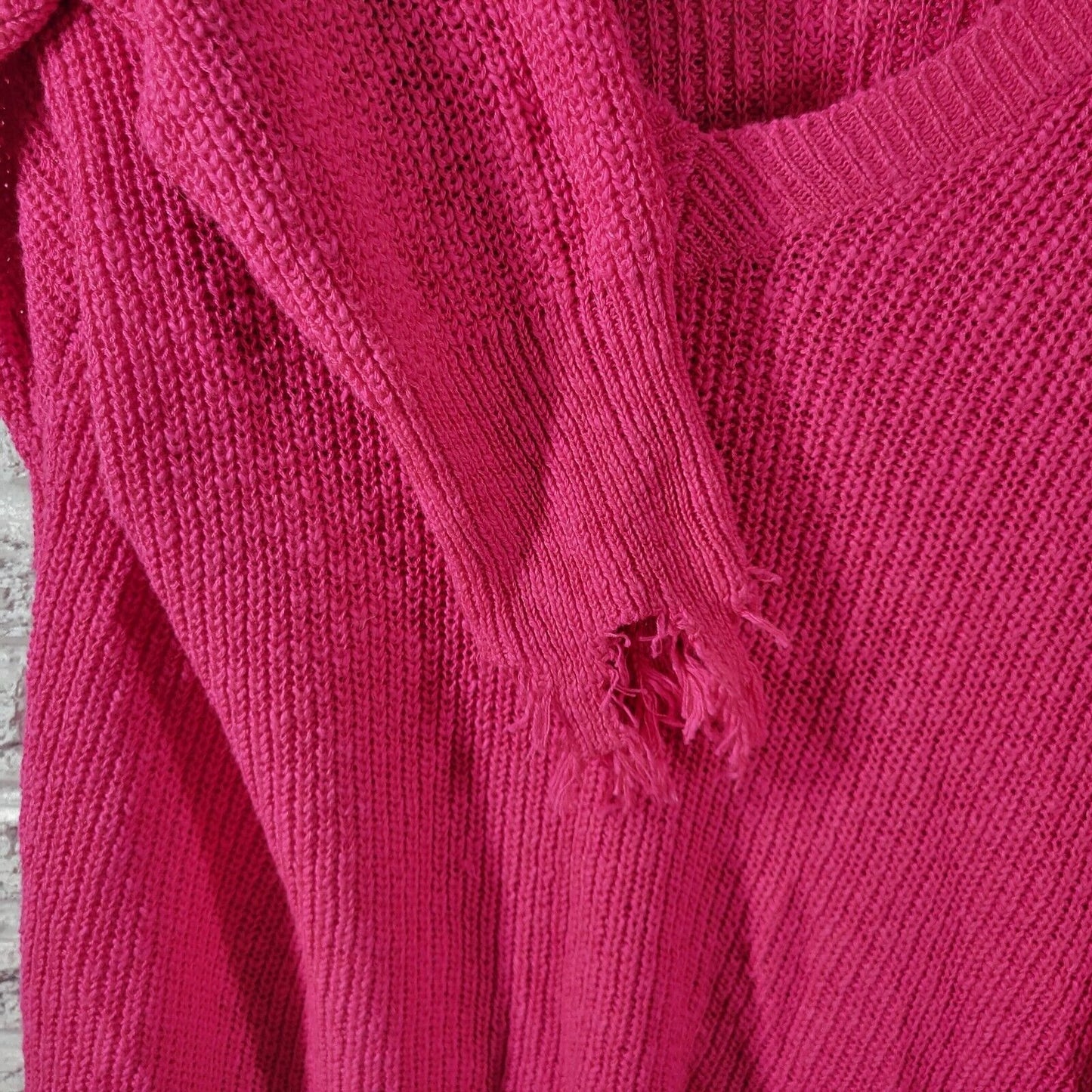 Cato Est 1946 Womens Sweater 22W 24W Plus Boho Pink Soft Semi Sheer Fringe Comfy