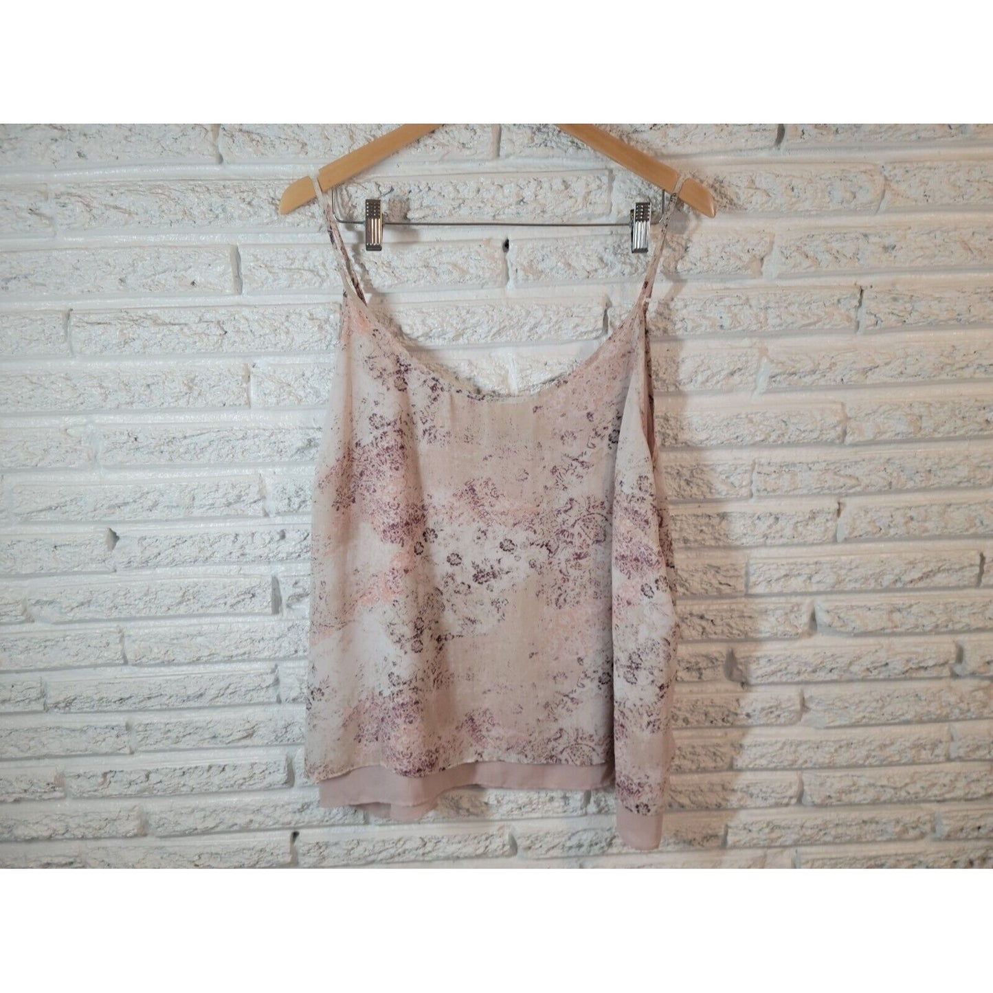 Maurices Women Top 3 3X Plus Camisole Tank Adjustable Spaghetti Floral Polyester