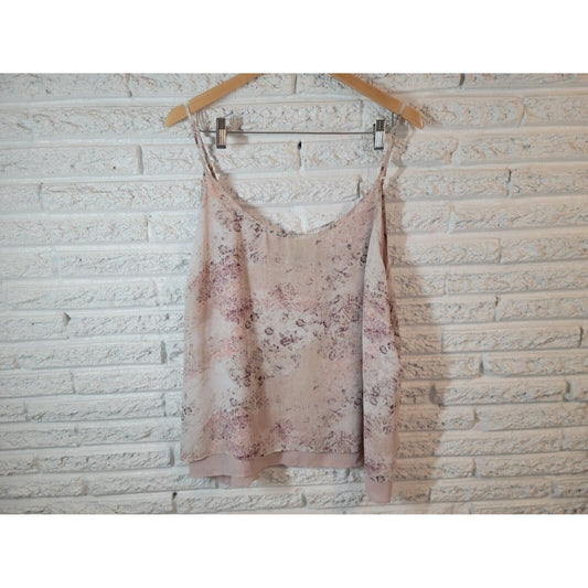 Maurices Women Top 3 3X Plus Camisole Tank Adjustable Spaghetti Floral Polyester