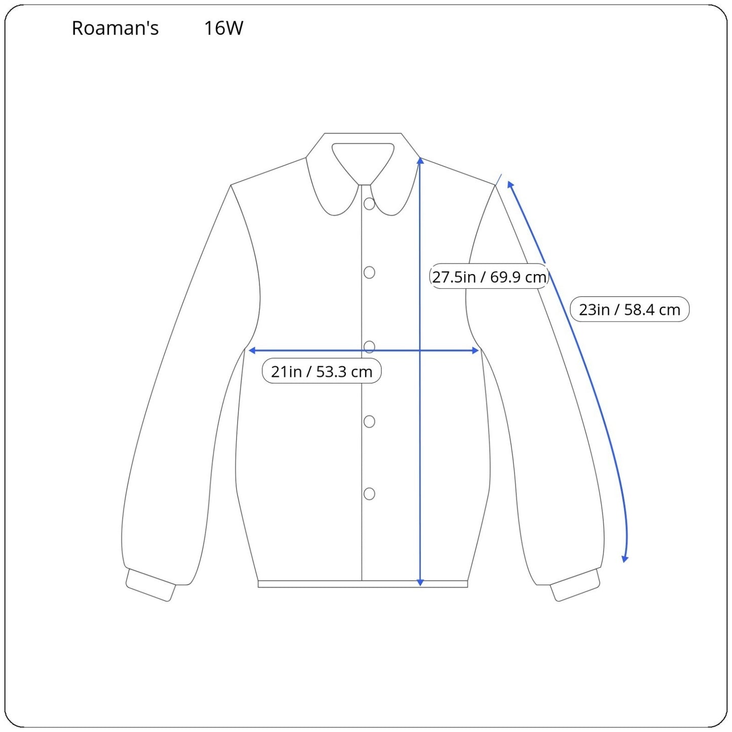 Roamans Womens Shirt 16W Plus Long Sleeve Collar Button Up Brown Stripe Career