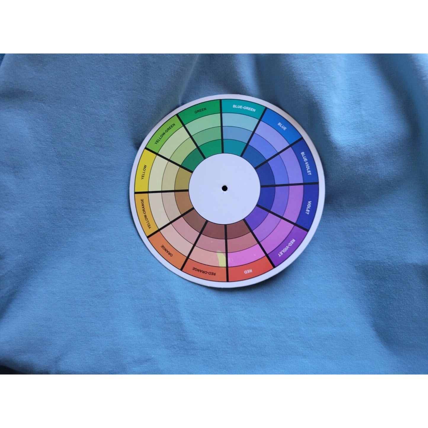 Catherines Womens Top 3XWP Tee 3/4 Sleeve Blue Cotton Blend Casual Stretchy