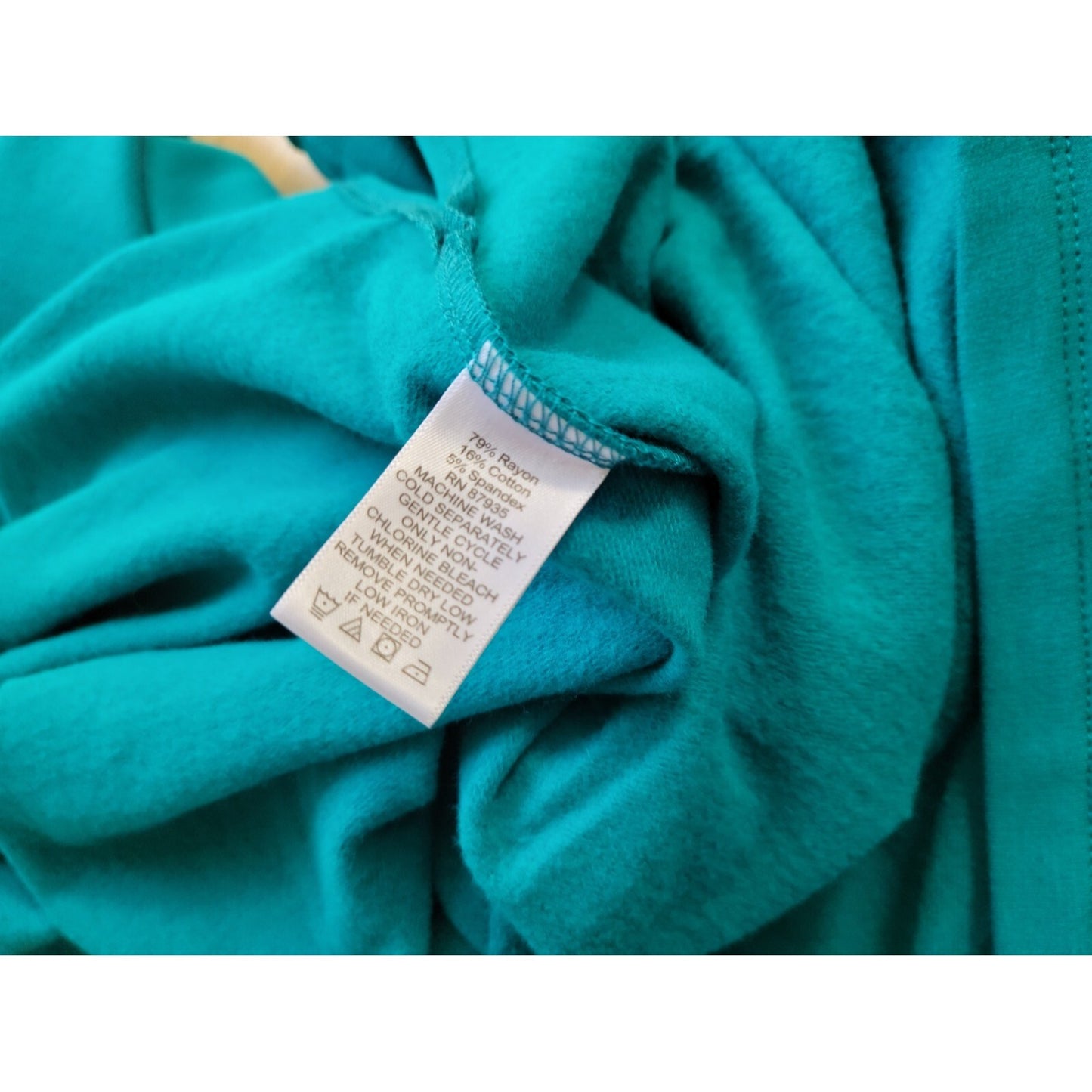 Susan Graver Weekend Womens Top 1X Plus Tunic Cold Shoulder Blue Casual Pullover