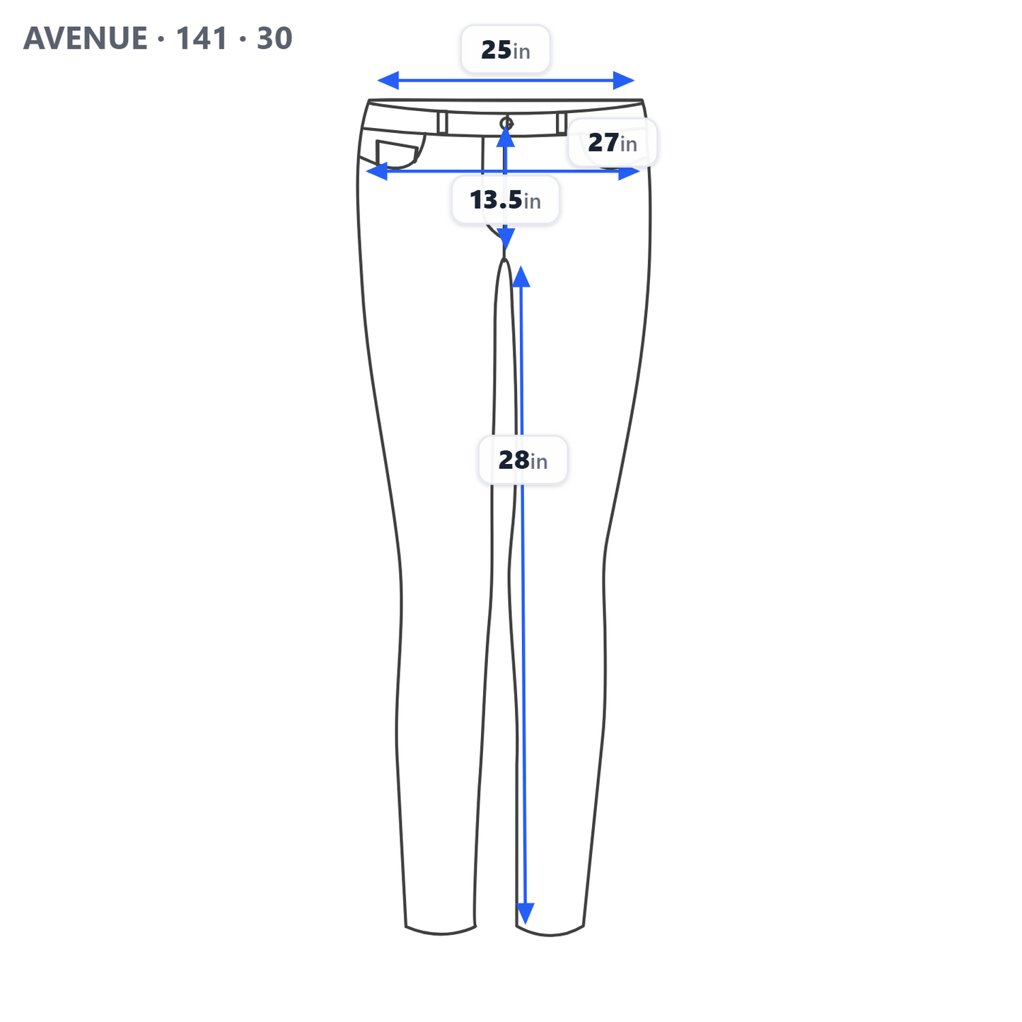 Avenue Skinny Jeans 30 Plus Black Rhinestone Elastic Waist Denim 5-Pocket SKI24E