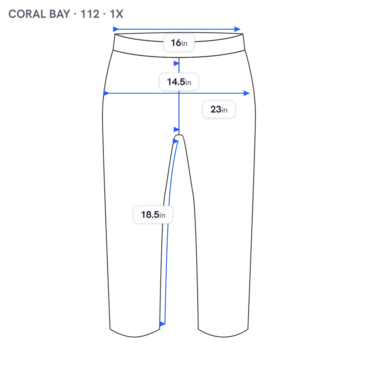Coral Bay Womens 1X Capri Pants White Cotton Drawstring Elastic Waist WHI34E