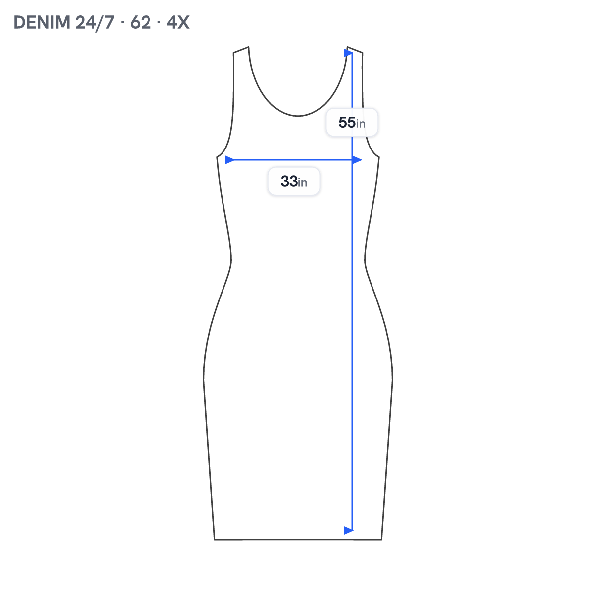 Denim 24/7 Sheath Dress 4X Plus Black White Geometric Midi Sleeveless GEO28E