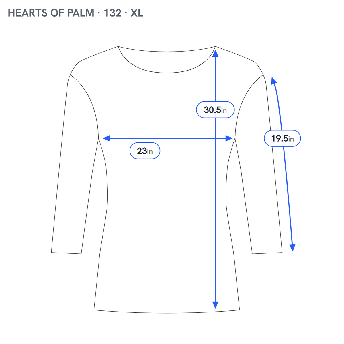 Hearts of Palm Tunic Top Women's XL Multicolor Studded Square Neck WAT102E