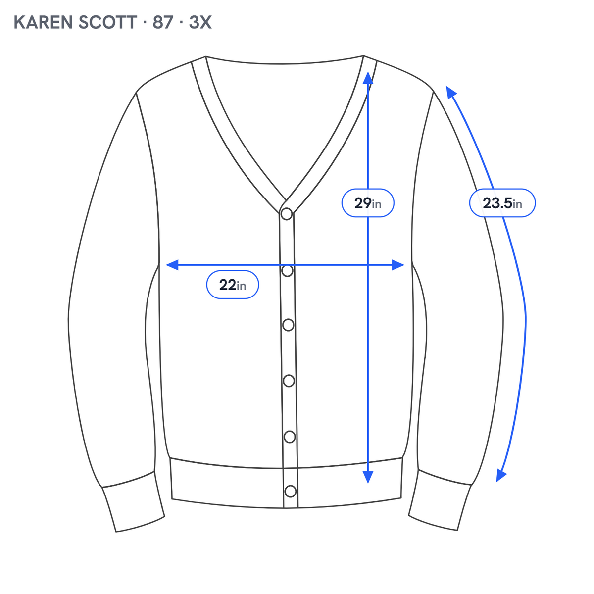 Karen Scott Women Cardigan Sweater 3X Plus Purple Crew Neck Tight Knit Cotton PUR12E