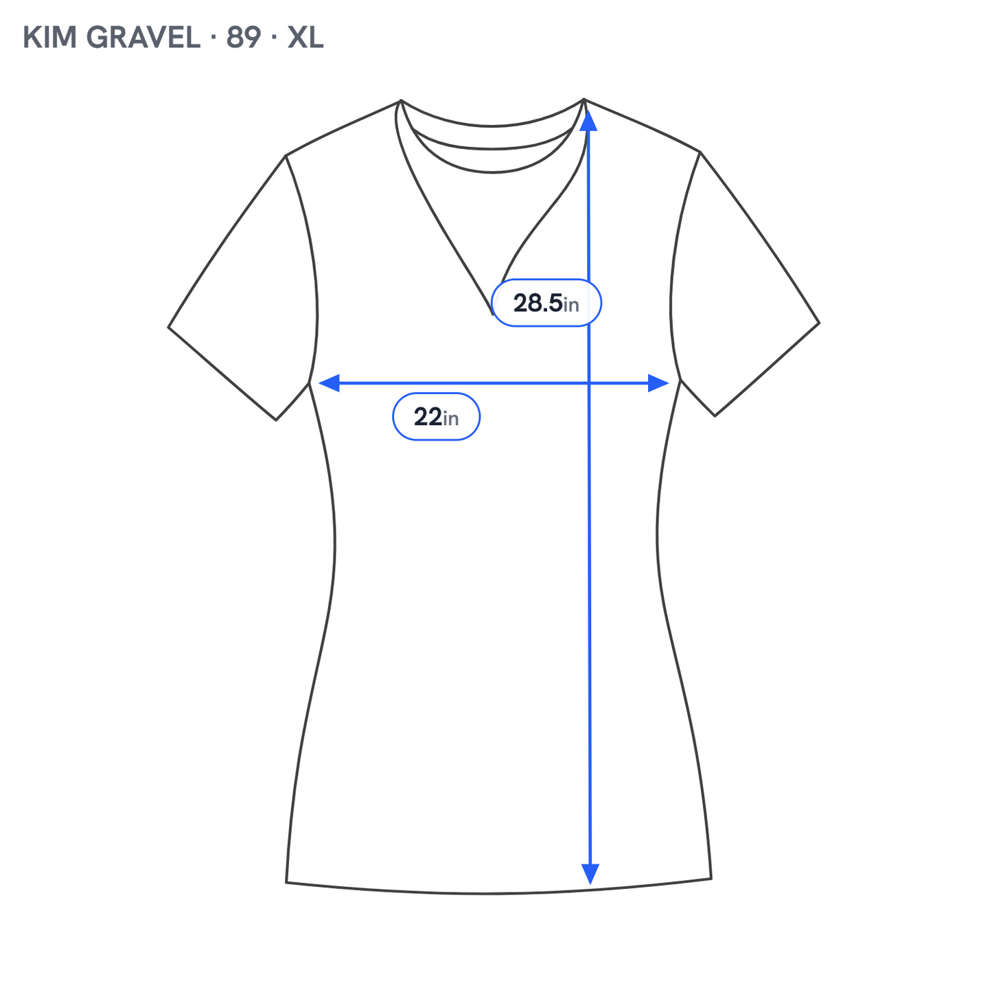 Belle Kim Gravel Womens Tee XL Blue White Floral Cotton Blend T-Shirt FLO275XE