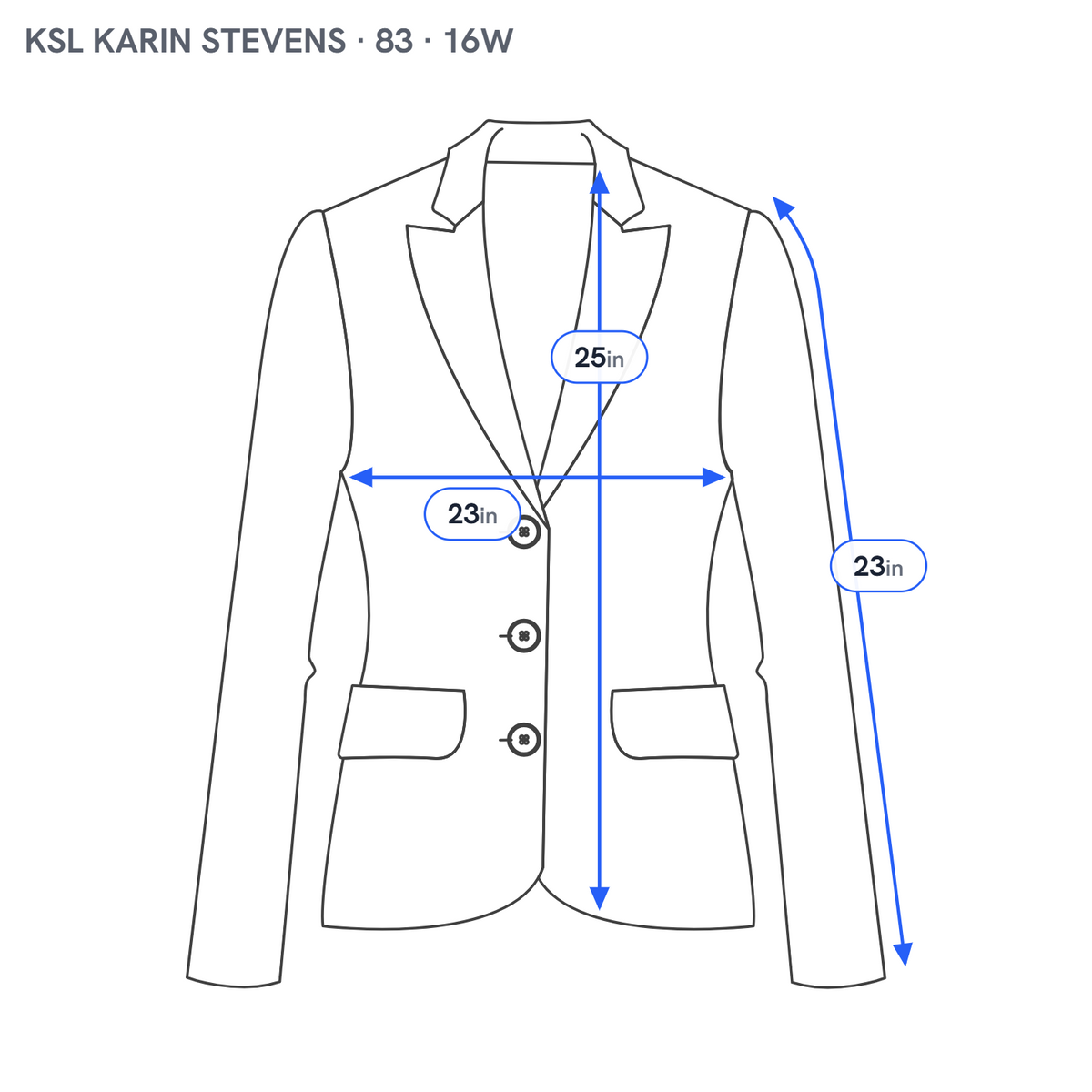 Karin Stevens 16W Blazer Plus Size Blue Velour Embroidered Beaded Jacket Lined SWE141E