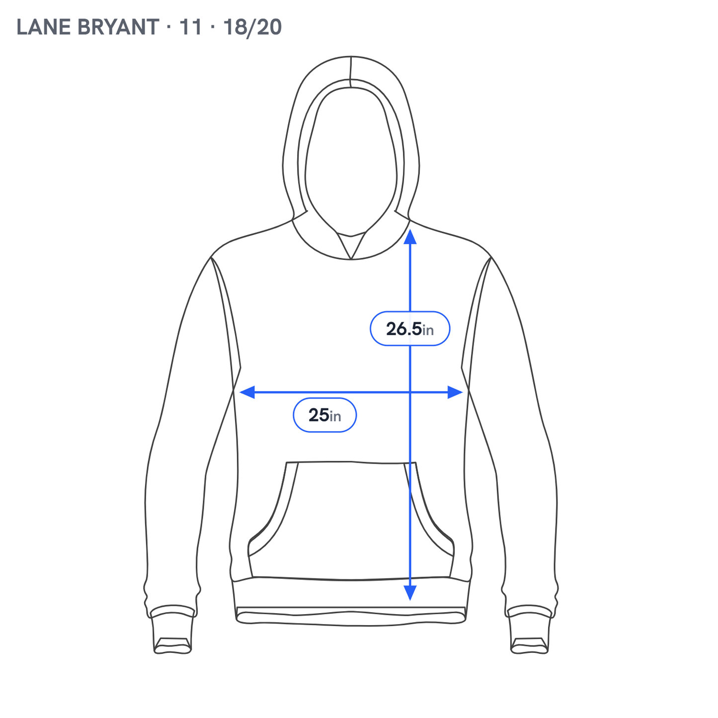 Lane Bryant Knit Hoodie Womens 18/20 Gray Heart Print High Neck Pullover GRA16E