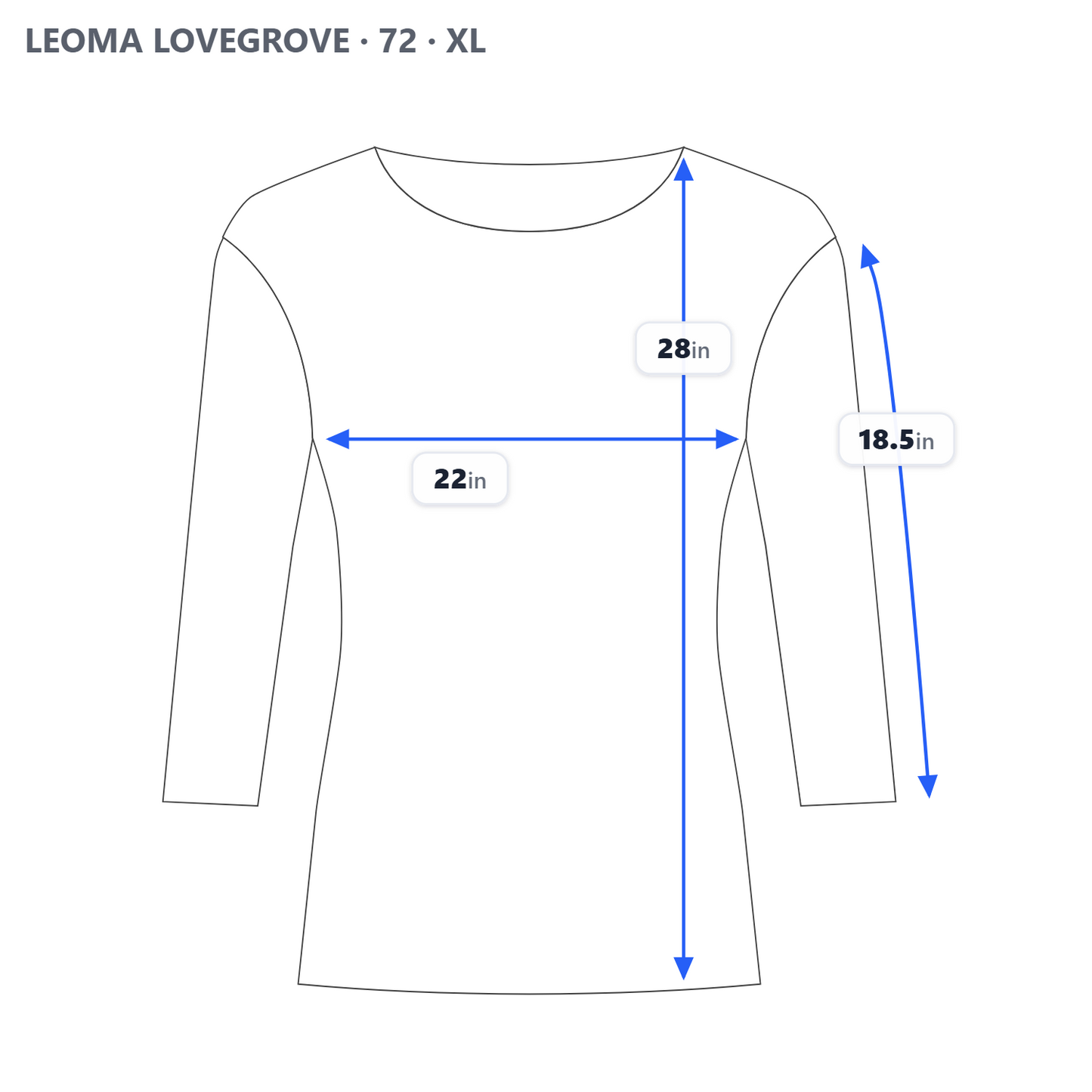 Leoma Lovegrove Womens XL Top Shirt Asymmetric Rowboat Print 3/4 Sleeve B5E