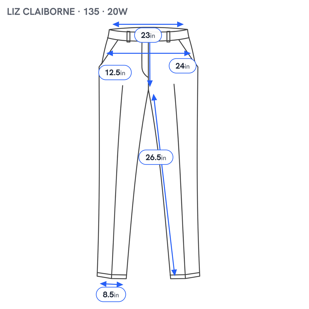 Liz Claiborne Emma Pants 20W Green Straight Leg Elastic Waist GRE39E