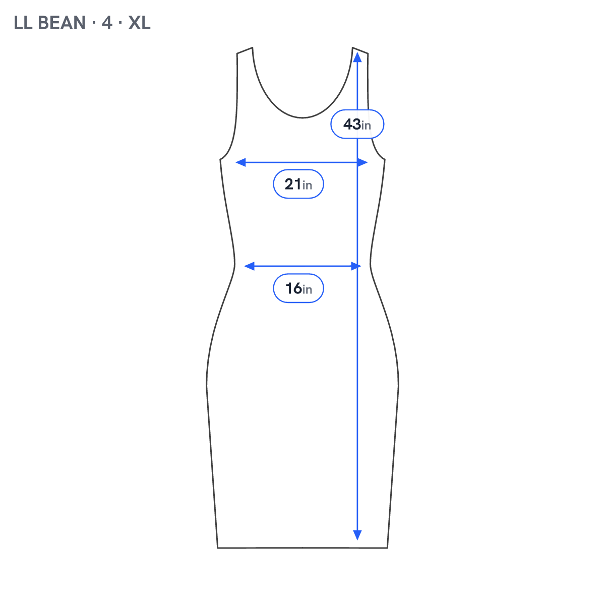 LL Bean Womens Blue White Geometric Sheath Dress XL Sleeveless V-Neck GEO107XE