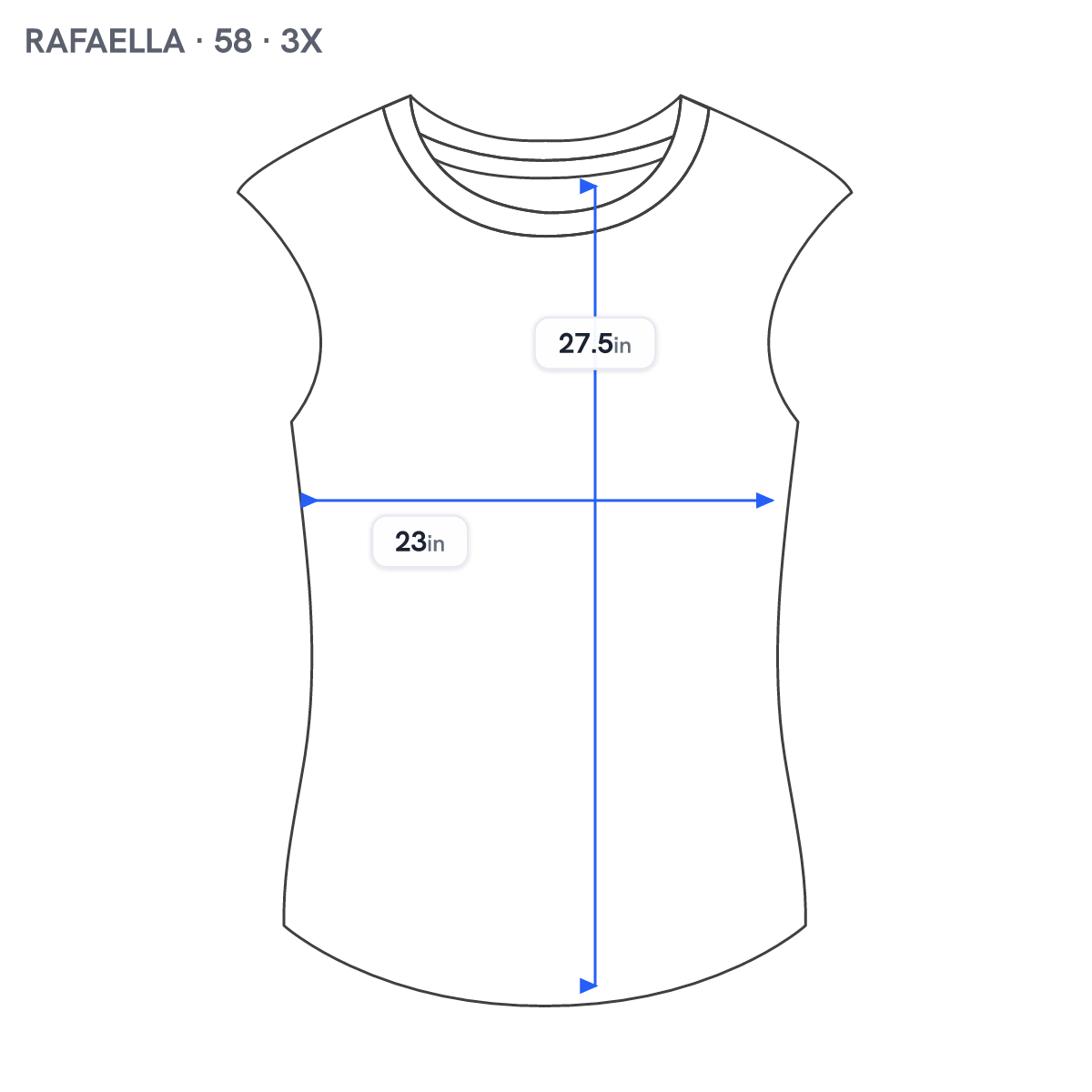 Rafaella 3X White Ruffle Sleeveless Top Round Neck Stretch Plus Size WHI17E