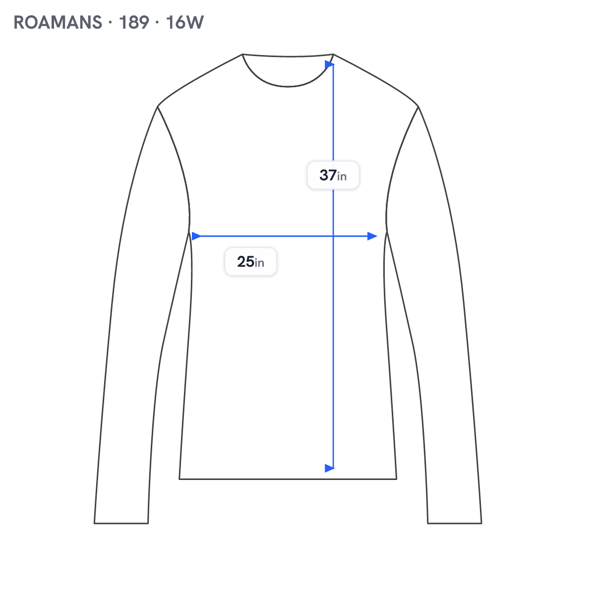 Roamans Long Tunic 16W Womens Purple Plaid Partially Open Embroidered PLA1E
