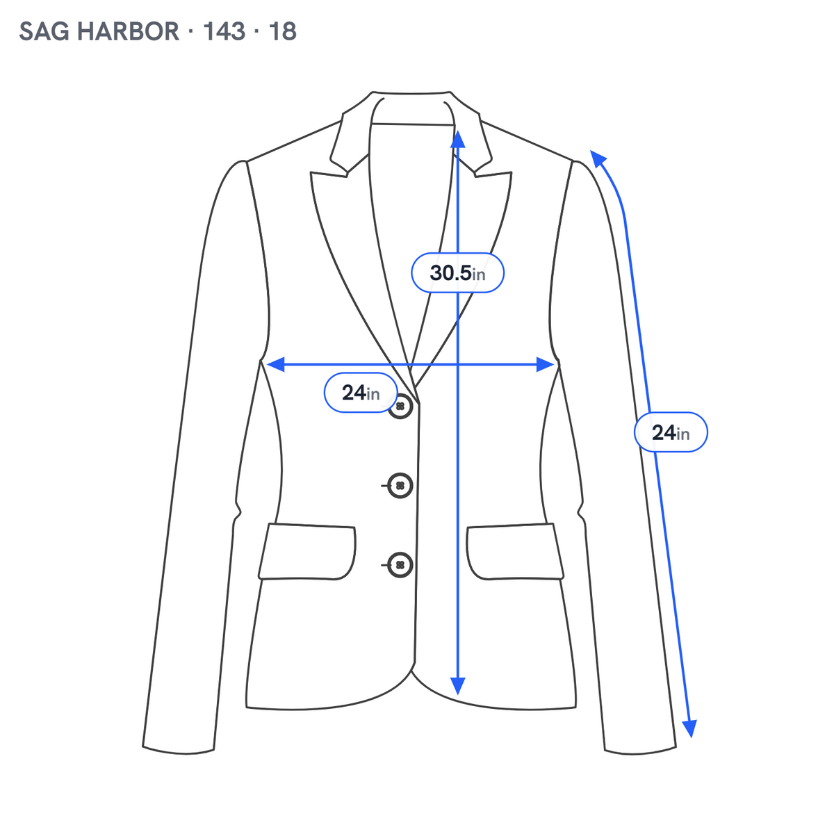 Sag Harbor Womens 18 Black Solid 1 Button Blazer Jacket Lined Suit Coat SWE117E