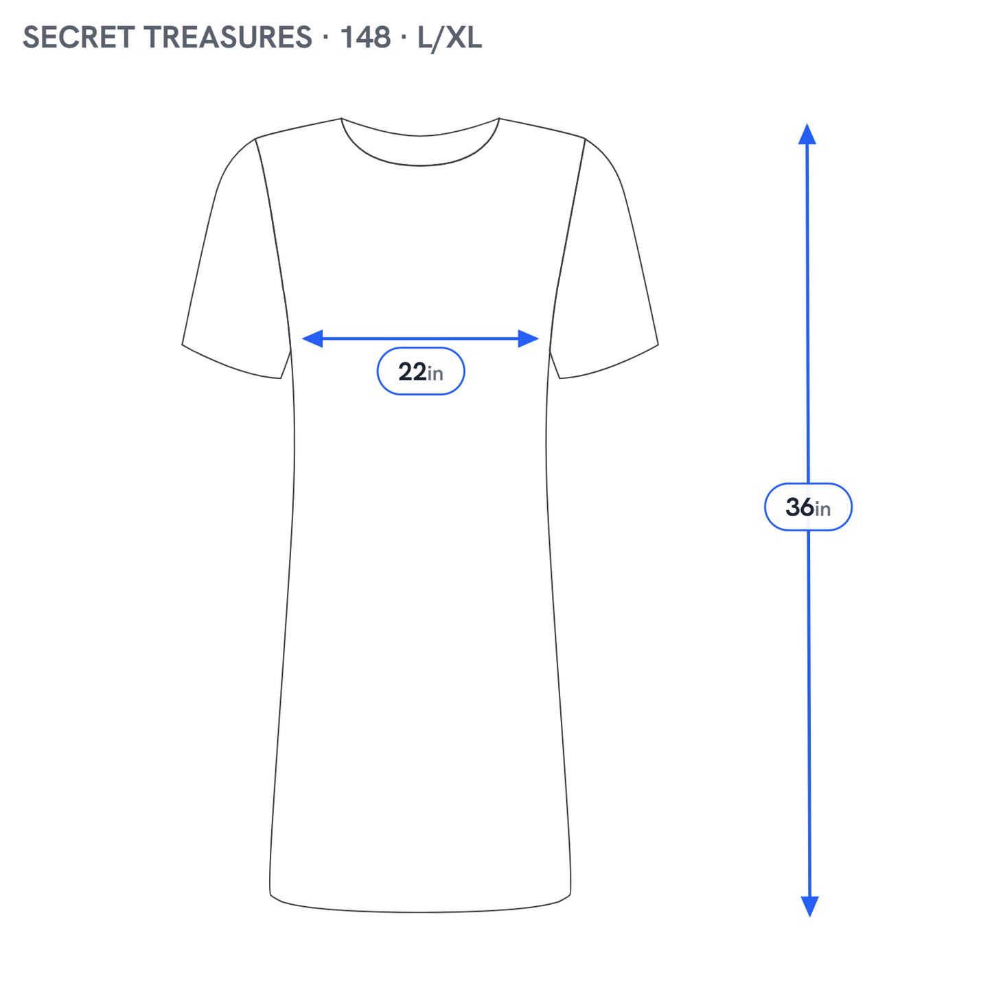 Secret Treasures L/XL Blue Pajama Top VNeck Sleepwear Short Sleeve Bear BLU67E