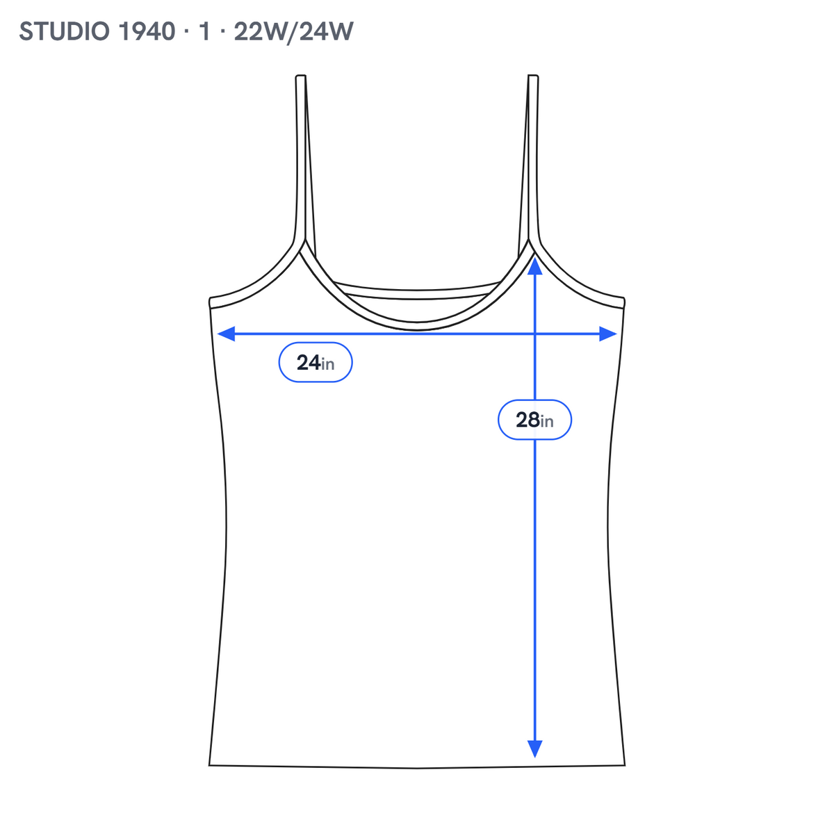 Studio 1940 Camisole Pink Top Plus Size Adjustable Spaghetti Strap Stretch PIN41E