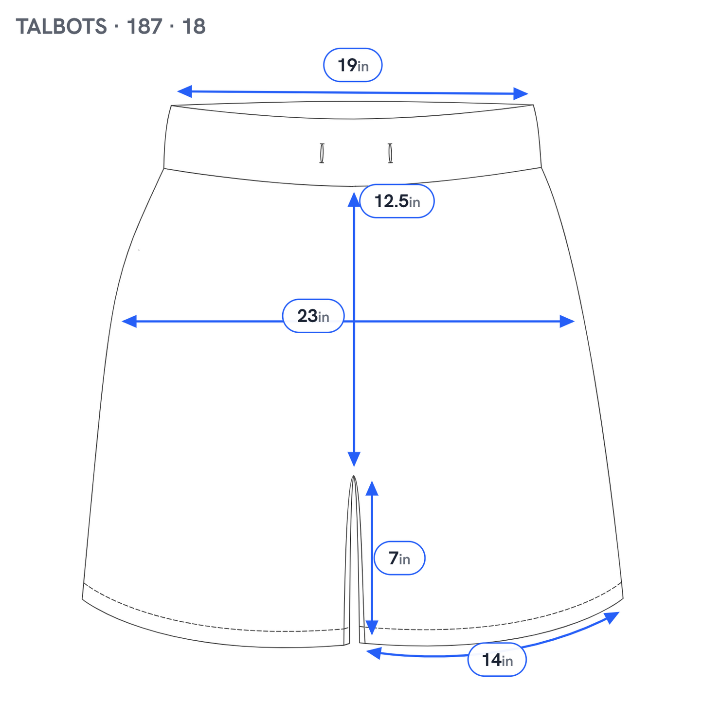Talbots Chino Shorts 18 Blue Cotton Stretch 7 Inseam Slash Pocket Travel BLU1E