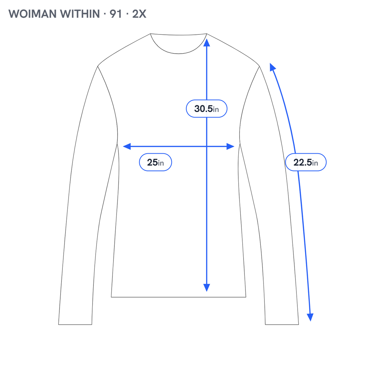 Woman Within 2X Red Cotton Knit Tunic T-Shirt V-Neck Long Sleeve Plus Casual Top RED38E