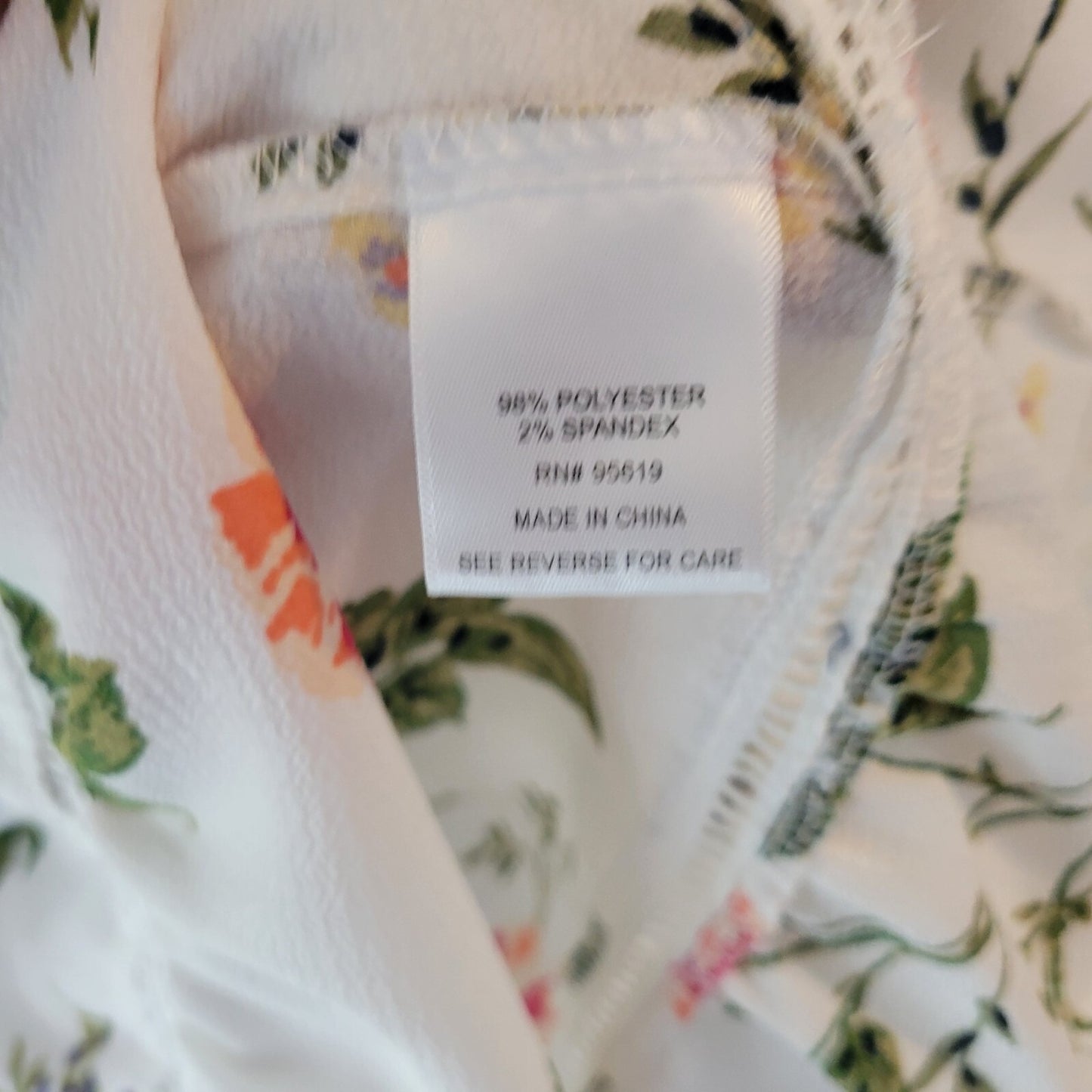 Fever Womens Top 1X Plus Double Bell Sleeve Pink Green Floral On Off Shoulder