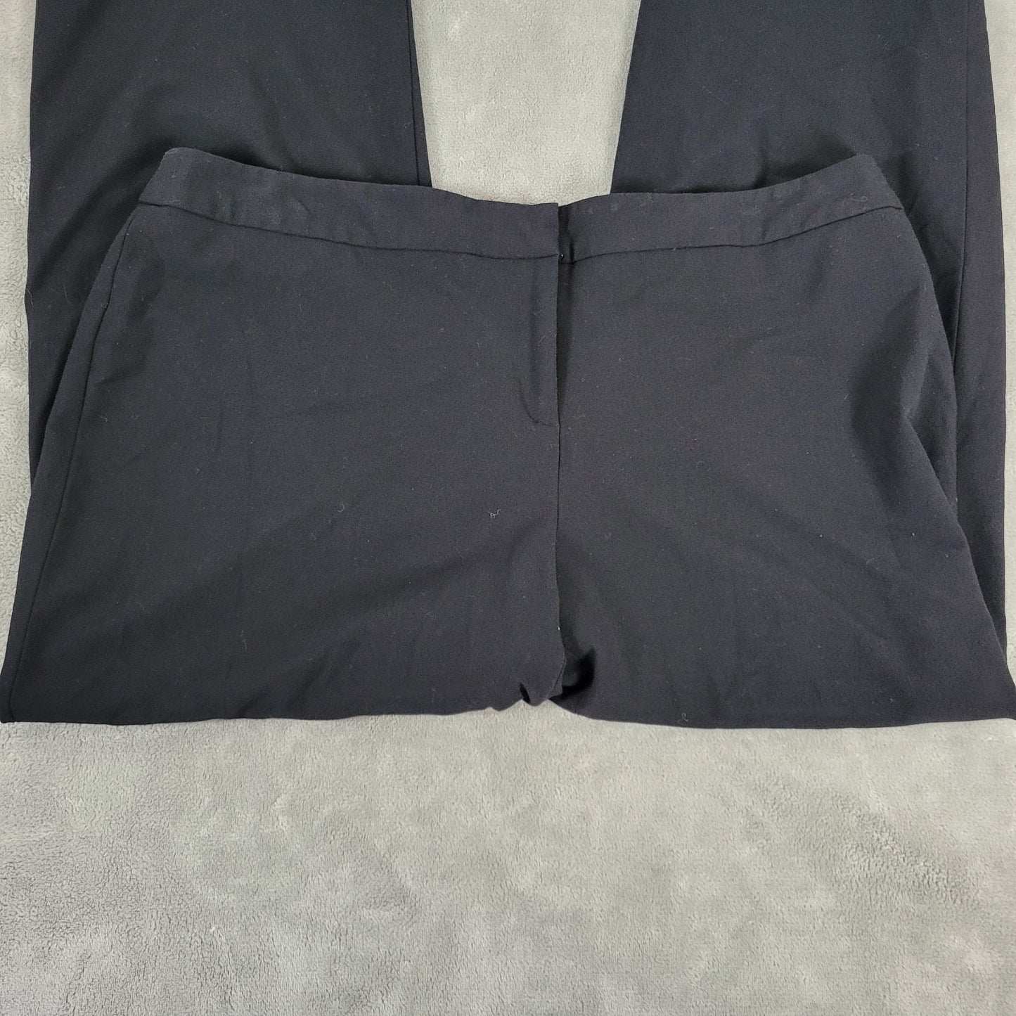 Style Co Womens Pants 20WP Plus Petite Black Zip Fly Poly Blend Office Casual