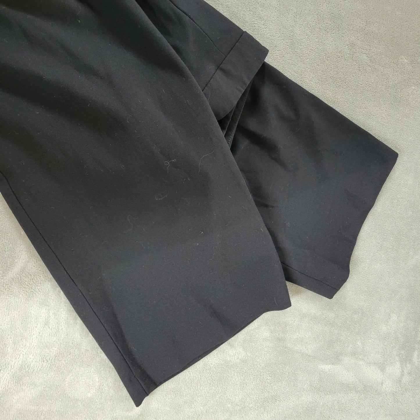 Style Co Womens Pants 20WP Plus Petite Black Zip Fly Poly Blend Office Casual