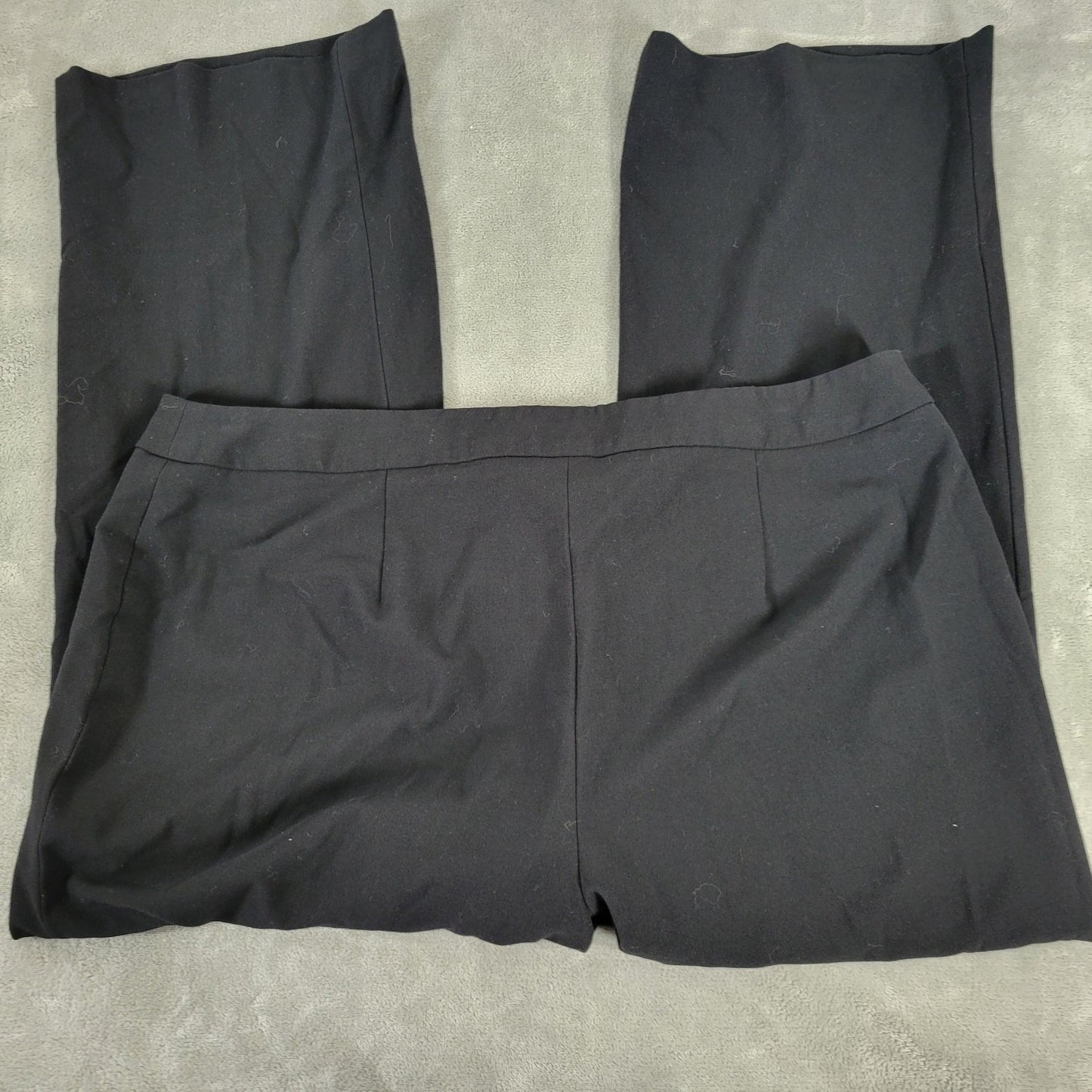 Style Co Womens Pants 20WP Plus Petite Black Zip Fly Poly Blend Office Casual