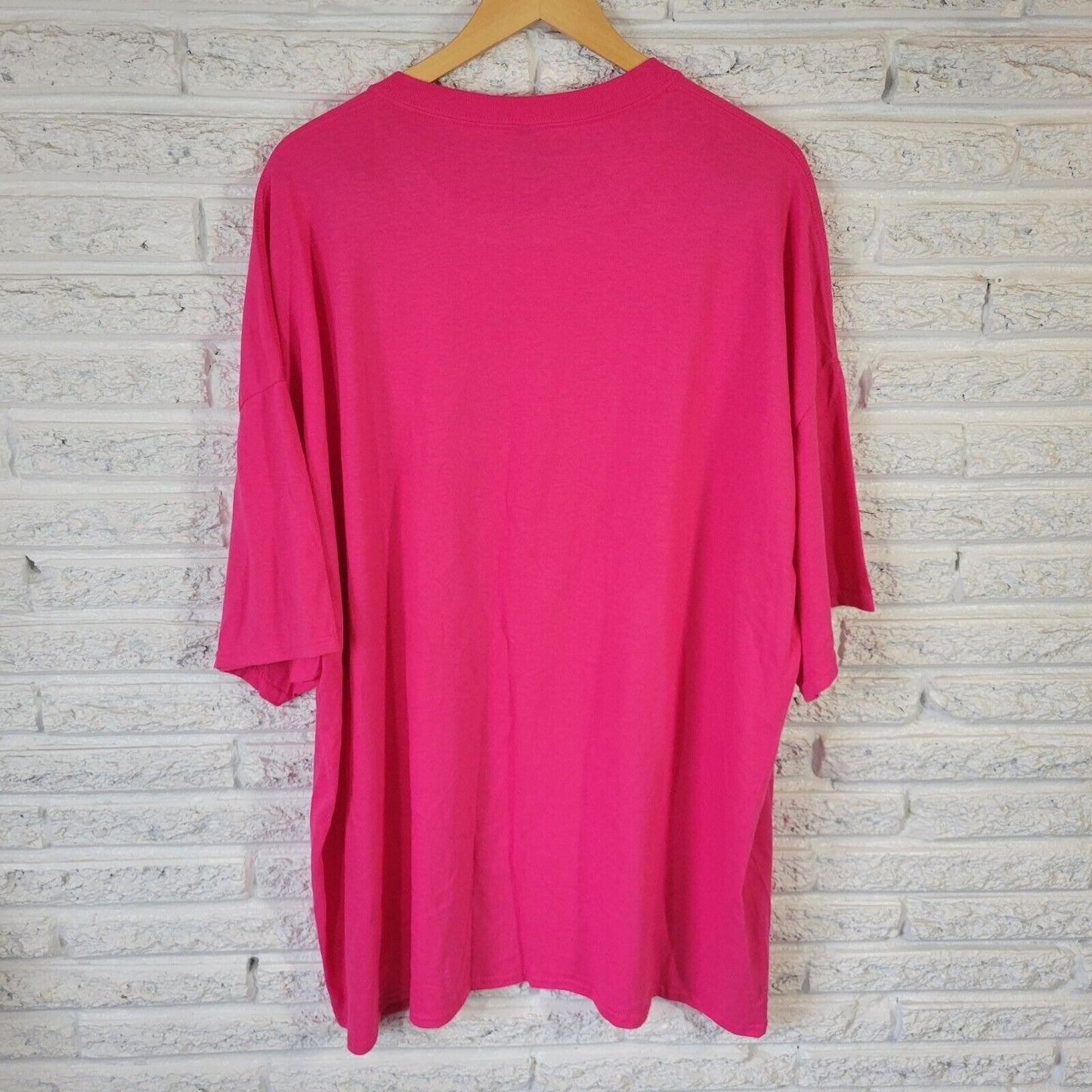 Nail Boss Womens Top 4XL Plus Tee Short Sleeve Pink Rhinestones Comfy Cotton