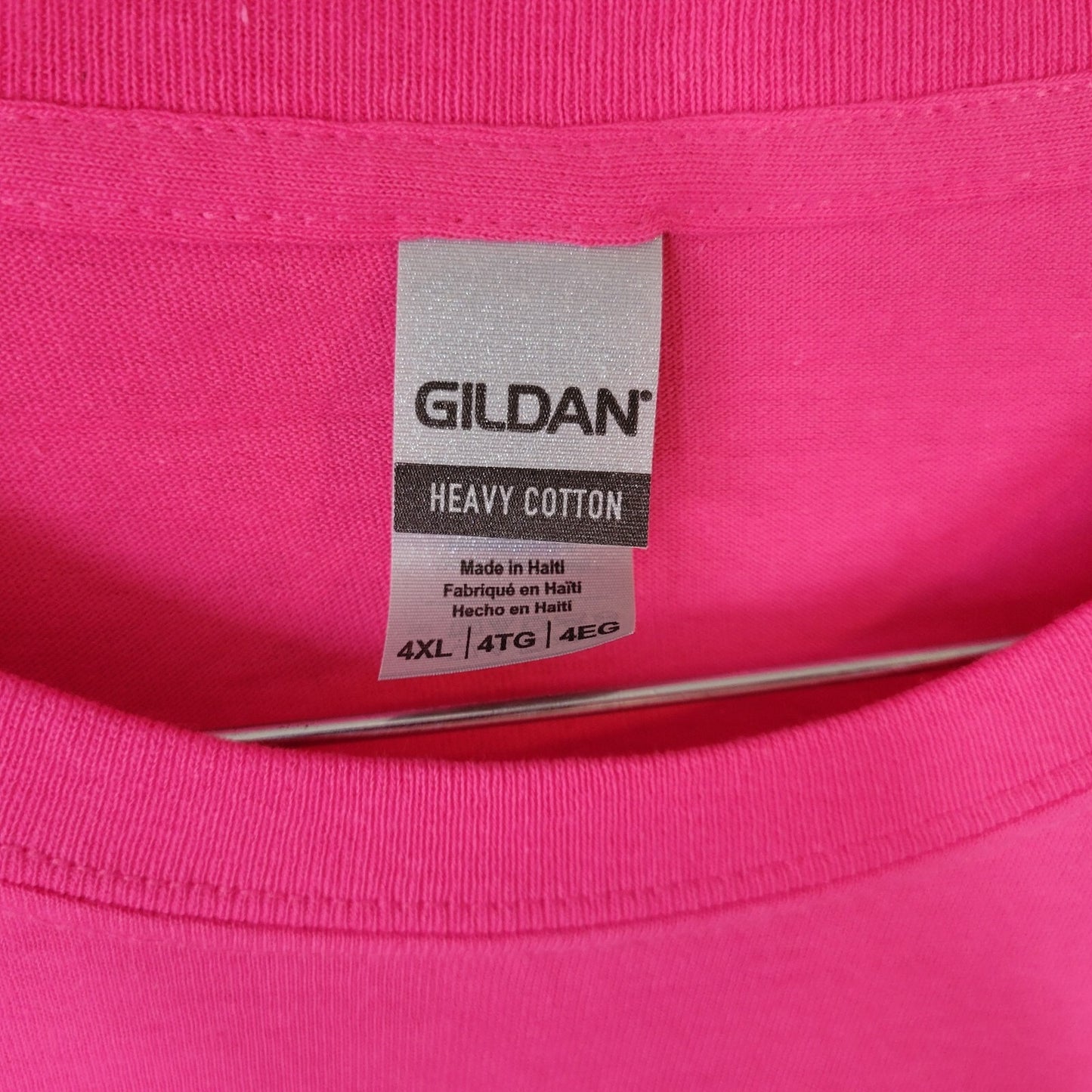 Nail Boss Womens Top 4XL Plus Tee Short Sleeve Pink Rhinestones Comfy Cotton