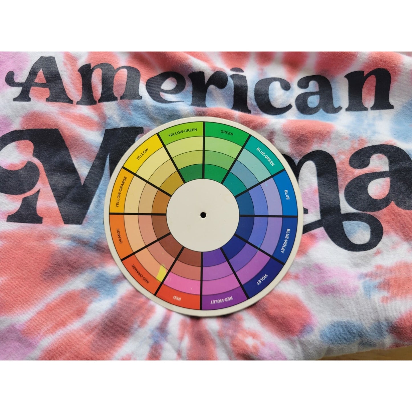 Fourth of July Womens Top XXL Plus Tee Sleeveless Blue Tie Dye American Mama