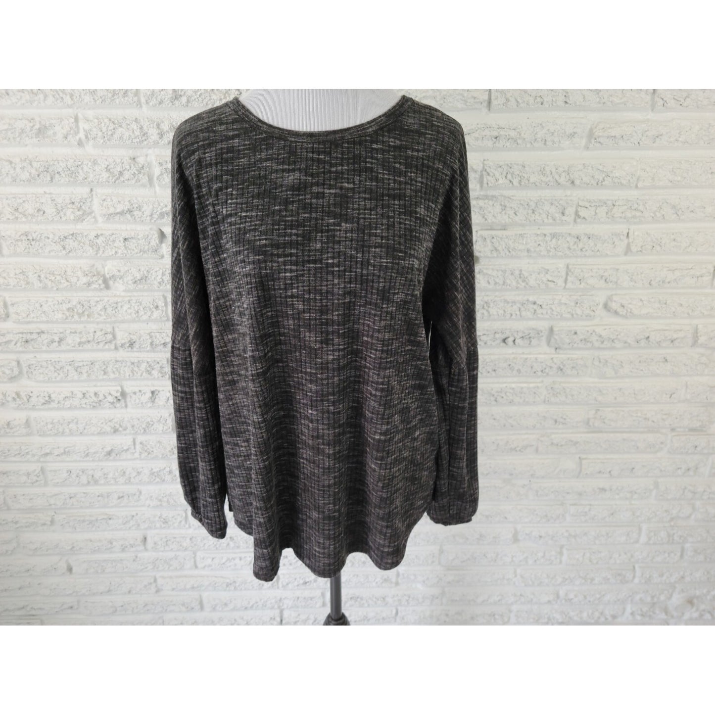 Juicy Couture Women Top Extra Large XL Long Sleeve Pullover Black Stretch Casual