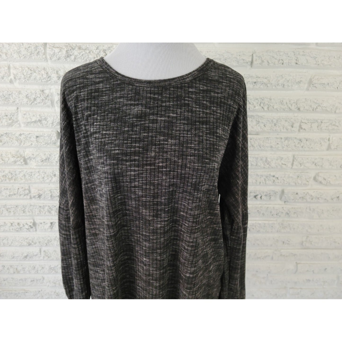 Juicy Couture Women Top Extra Large XL Long Sleeve Pullover Black Stretch Casual