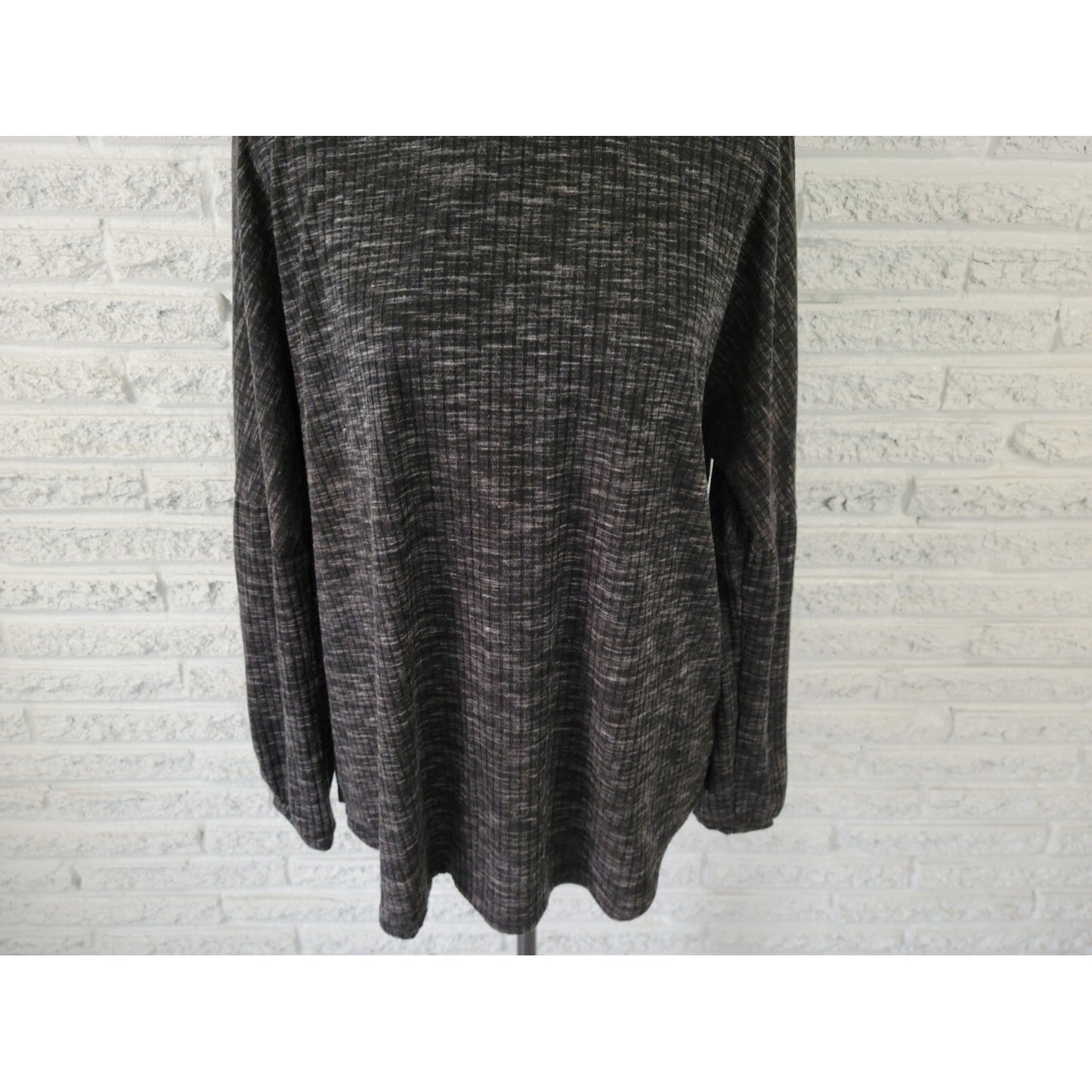 Juicy Couture Women Top Extra Large XL Long Sleeve Pullover Black Stretch Casual