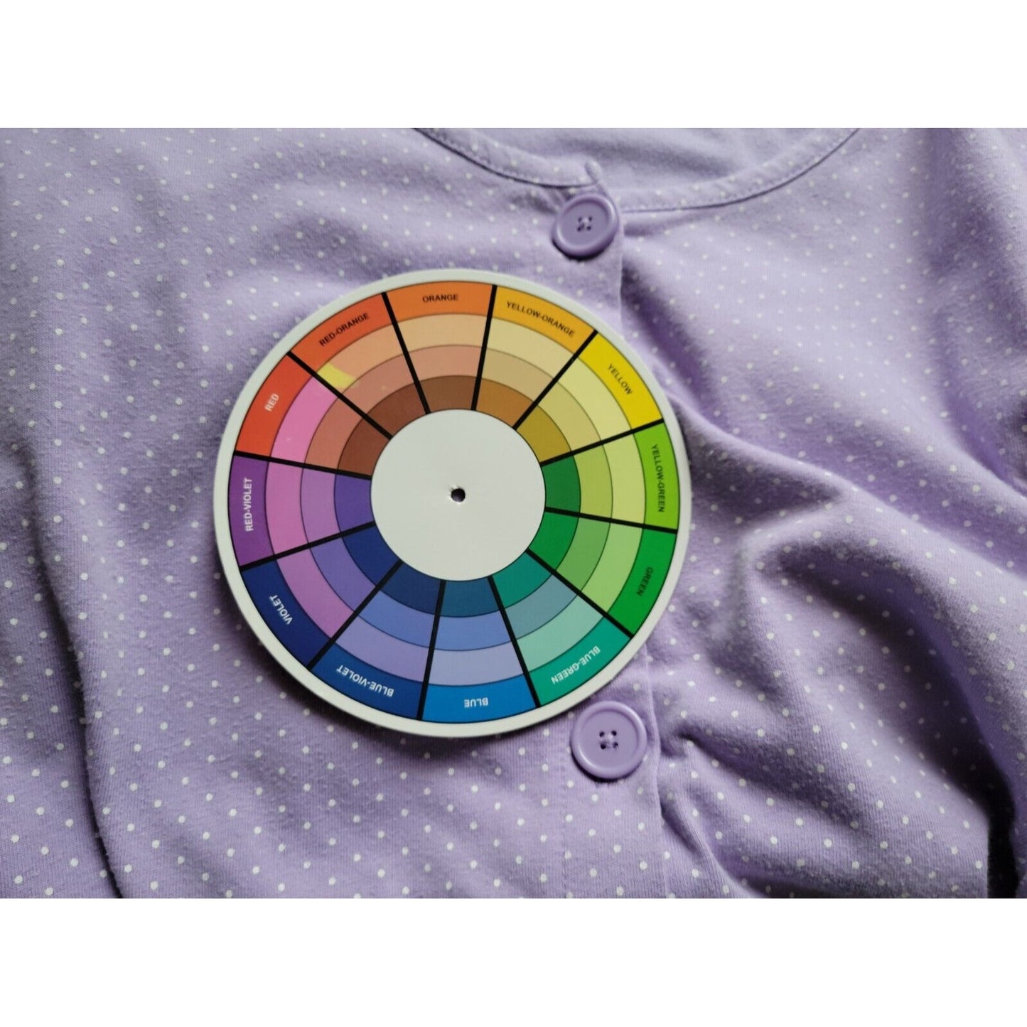 Essentials by Maggie Womens Top 14W 16W Plus Short Sleeve Lavender Polka Dot