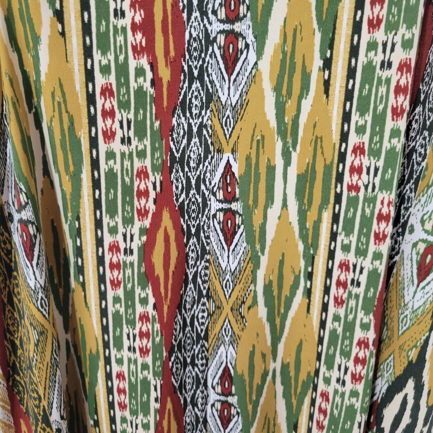 Cato Est 1946 Womens Top 22W 24W Plus Sleeveless Green Gold Geometric 3 Keyholes