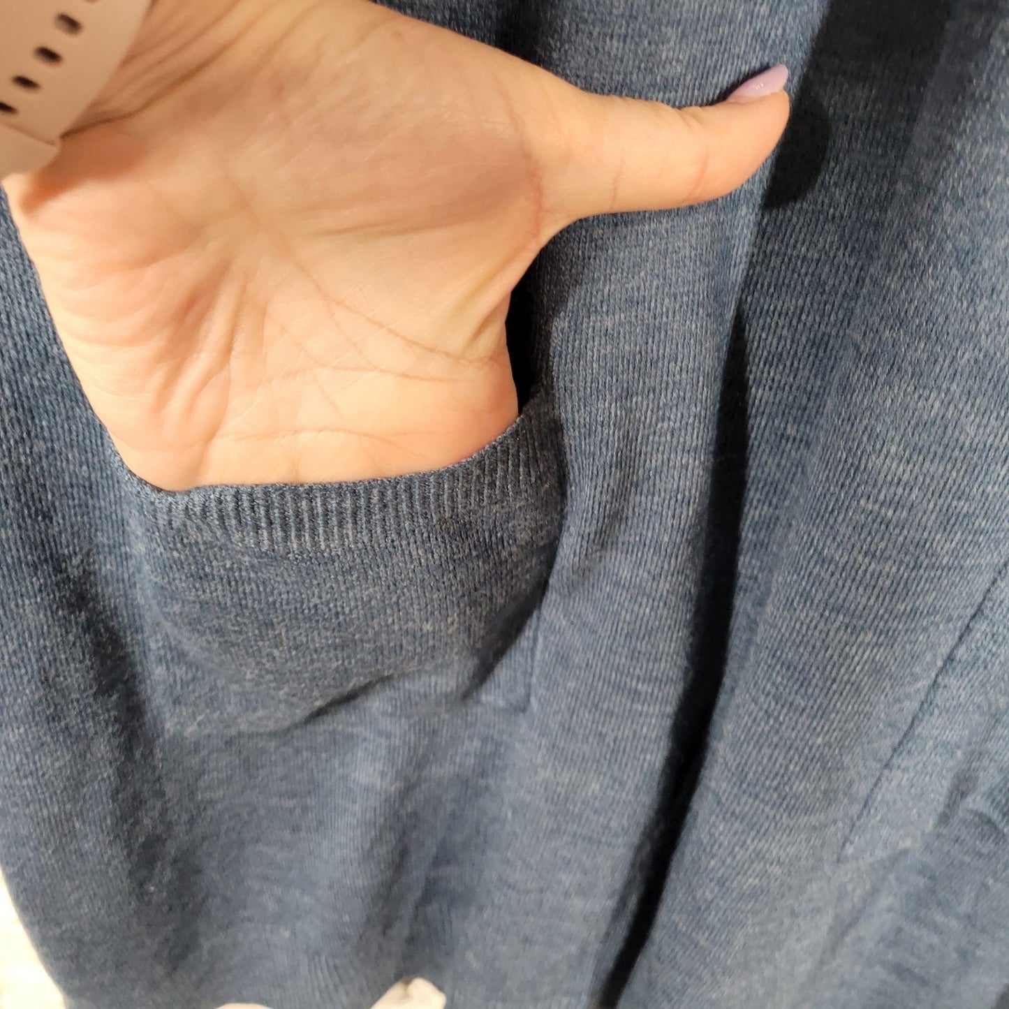 Atmosphere Womens Dress 16 Sweater Mini Long Sleeve Blue Soft Acrylic Comfy