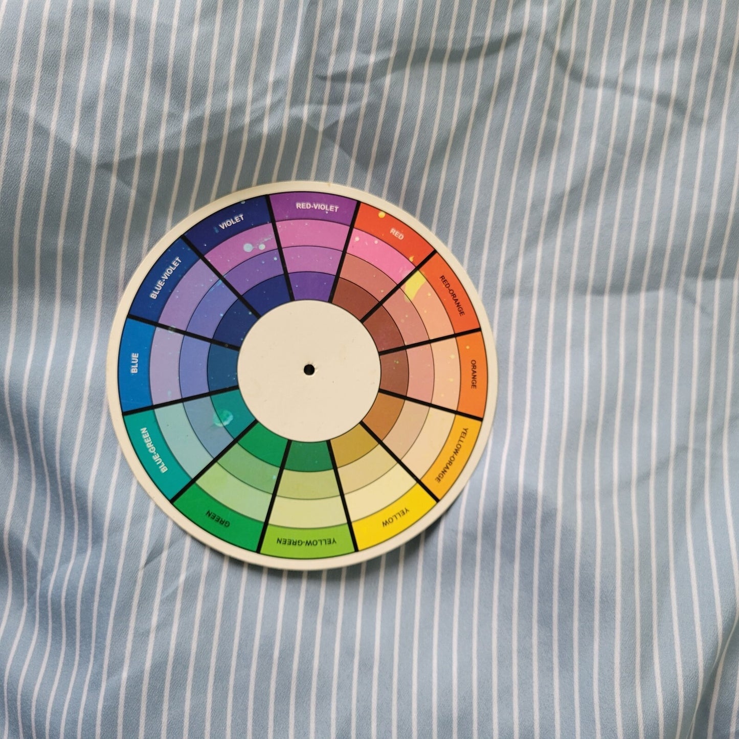 Lane Bryant Embossed Womens Top 18 20 Plus Blue Stripe Lightweight Polyester