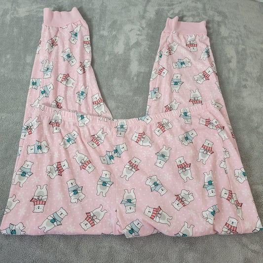 Secret Treasures Womens Pajama Pants 2X Plus Polar Bears All Over Pink Lounge