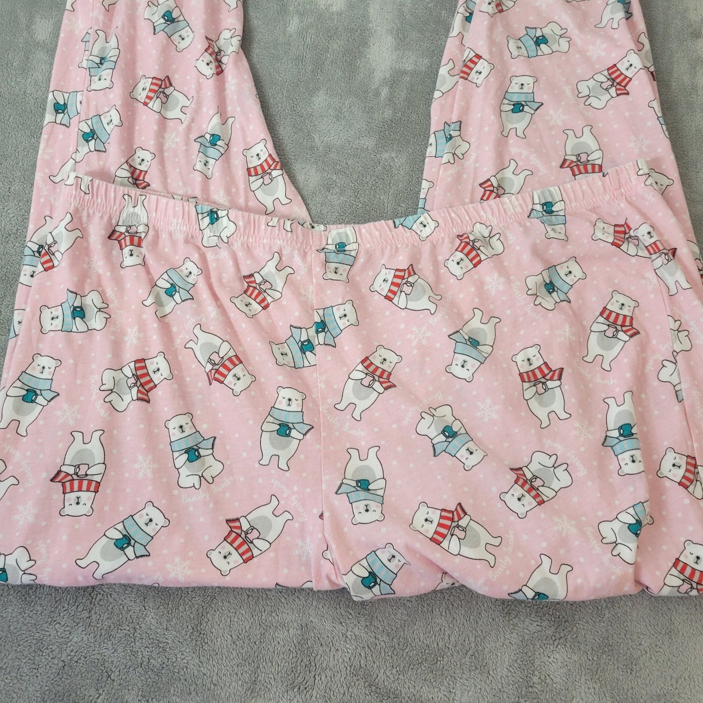 Secret Treasures Womens Pajama Pants 2X Plus Polar Bears All Over Pink Lounge