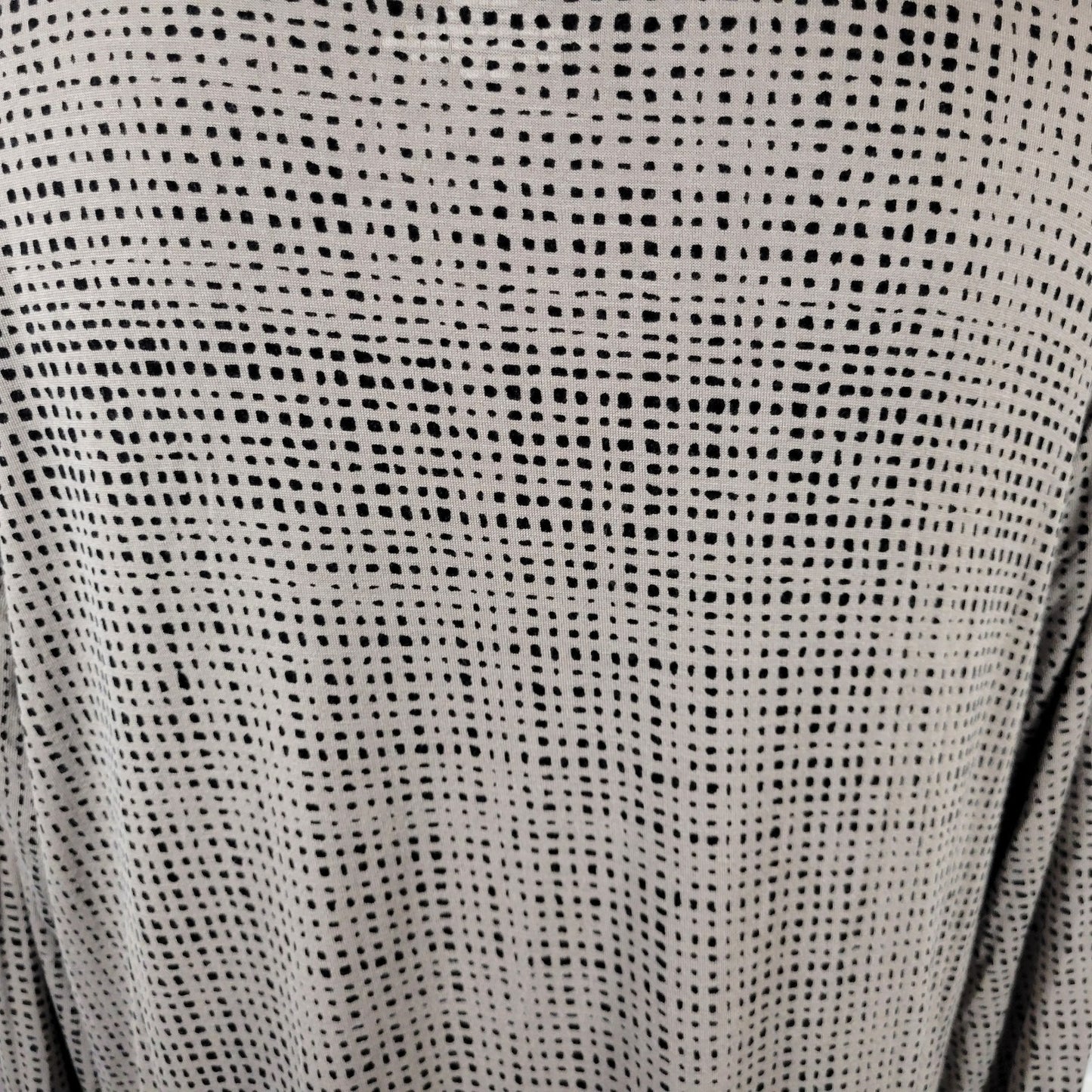 Apt 9 XL Tunic Top Gray Black Tiny Squares Geometric Stretch GEO272E