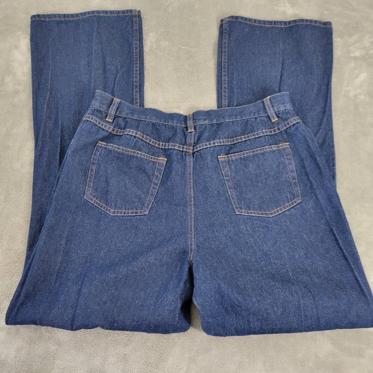 Chadwicks Womens Jeans 16T Tall Boot Cut Dark Blue Denim Wash Cotton Pockets