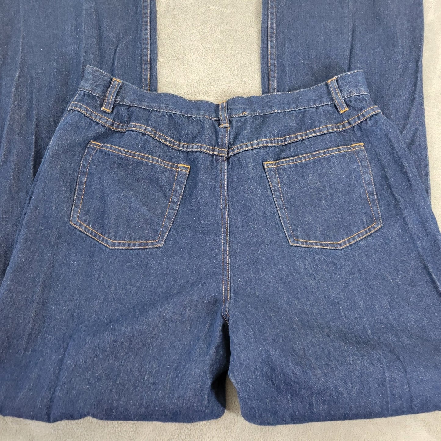 Chadwicks Womens Jeans 16T Tall Boot Cut Dark Blue Denim Wash Cotton Pockets