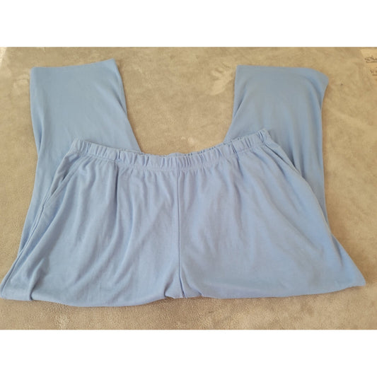 Woman Within Women Pants 3XP Plus Petite Jogger Blue Comfort Waist Loungewear