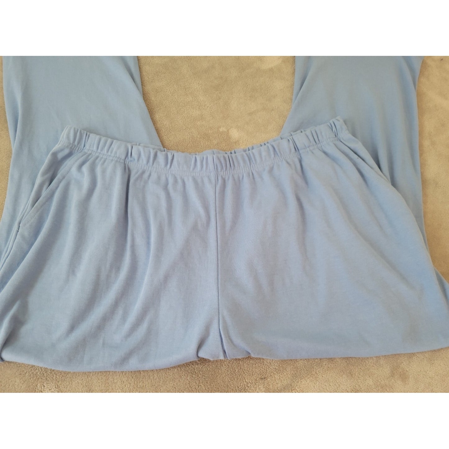 Woman Within Women Pants 3XP Plus Petite Jogger Blue Comfort Waist Loungewear