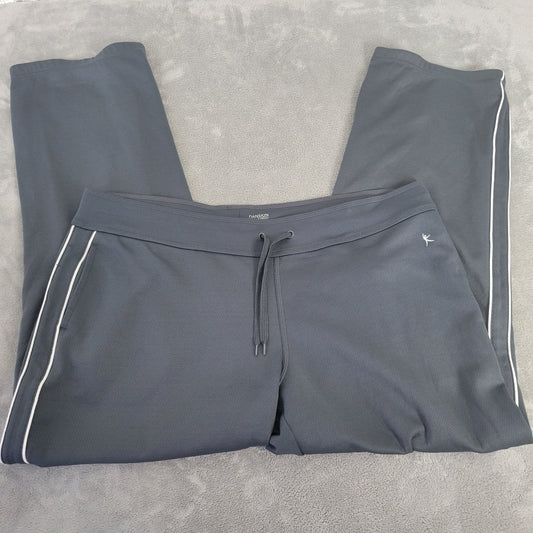 Danskin Now Womens Pants XXL 20 Plus Jogger Pull On Black Comfy Pockets Active