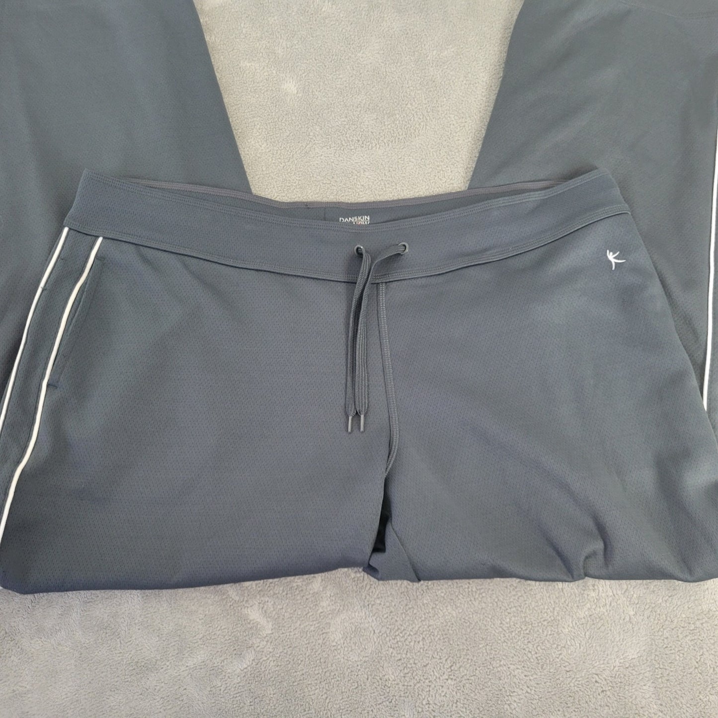 Danskin Now Womens Pants XXL 20 Plus Jogger Pull On Black Comfy Pockets Active